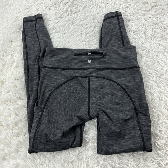 Lululemon Speed Tight Heathered Black - Picture 6 of 7